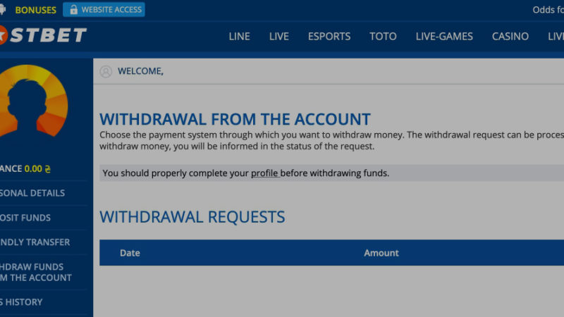 Deposits Mostbet